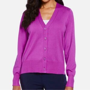 Rafaella Purple Cardigan Sweater Sz 2X NWT